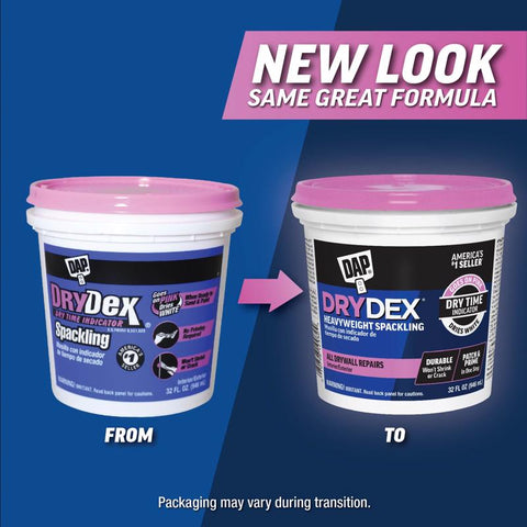 DAP DryDex Ready to Use White Spackling Compound 1 qt, Pack of 6