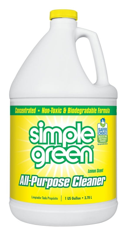 Simple Green 3010100614010 All-Purpose Cleaner, 1 gal Bottle, Lemon, Liquid