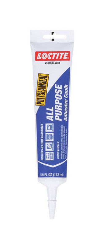 Loctite Acrylic Adhesive Caulk White 5.5 oz.