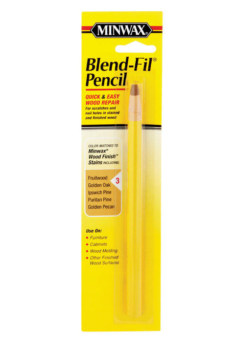 Minwax Blend-Fil No. 3 Fruitwood, Golden Oak, Golden Pecan, Pine,Puritan Wood Pencil 1 oz.