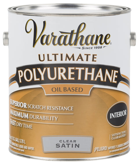 Varathane 9132 Polyurethane, Oil Base, Clear, Liquid, 1 gal Can, 0.958 Specific Gravity, Pack of 2