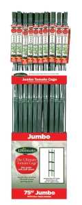 Gardener's Blue Ribbon Jumbo Ultomato TMC60JB Tomato Plant Cage, 75 in H, Metal/Plastic, Green
