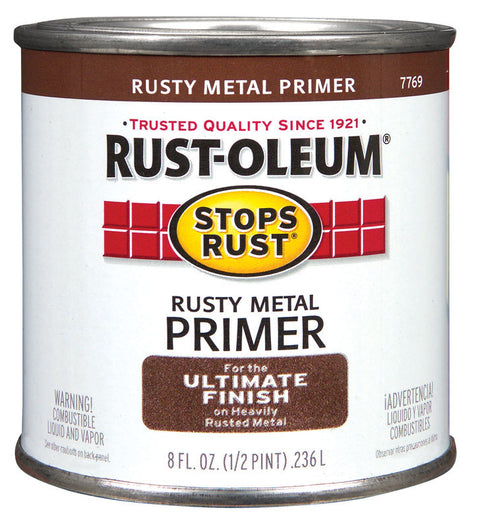 Rust-Oleum Interior and Exterior 1/2 pt. Rusty Metal Primer Brown