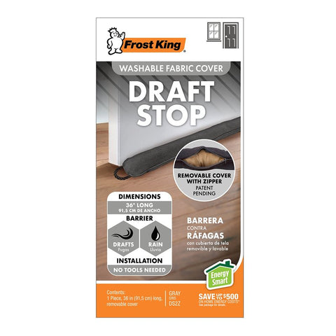 Frost King DS2Z Draft Stop Cloth Seal, 36 in L, 3 in W, Polyester Flange