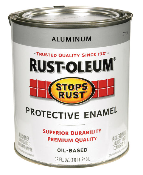 Rust-Oleum Gloss Oil-based Protective Enamel Paint Metallic 1 qt.