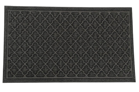 Toccoa Mats SB1001062 Door Mat, 36 in L, 24 in W, Rubber, Charcoal