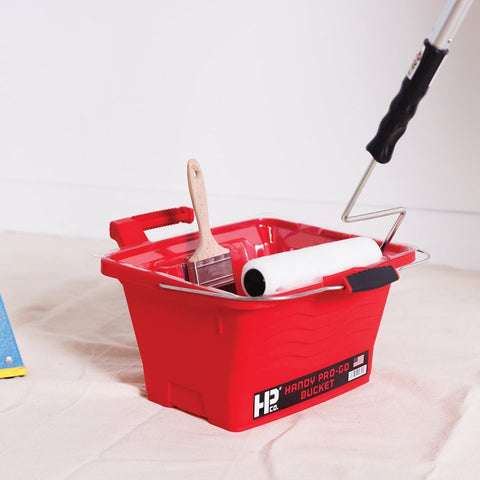 Handy Products 4300 Ultimate Paint Bucket and Ladder Caddie, 1 gal, Polypropylene, Red