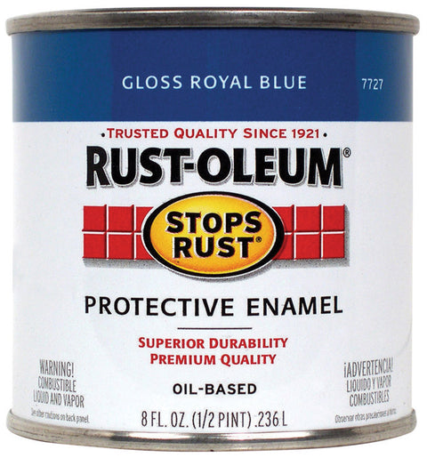 Rust-Oleum Oil Based Protective Enamel Royal Blue Gloss 1/2 pt.