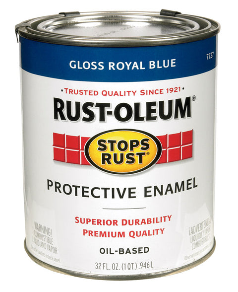 Rust-Oleum Oil Based Protective Enamel Royal Blue Gloss 1 qt.