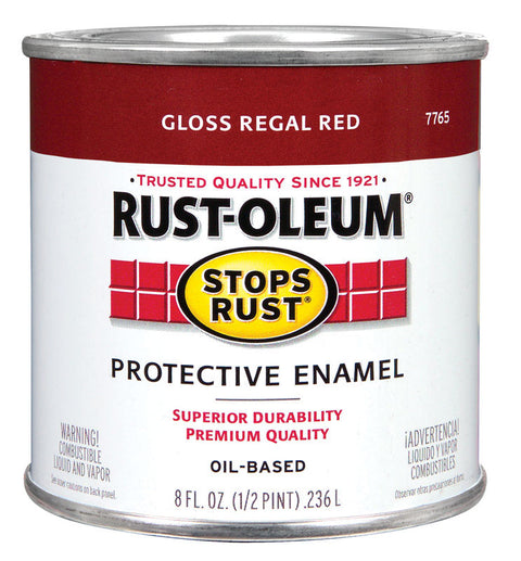 Rust-Oleum Oil Based Protective Enamel Regal Red Gloss 1/2 pt.