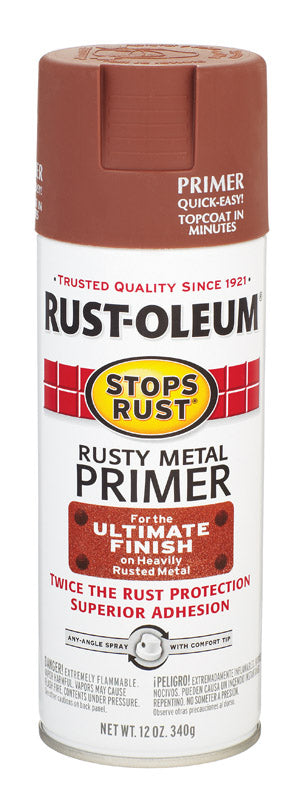 Rust-Oleum Interior and Exterior Rusty Metal Primer 12 oz. Brown