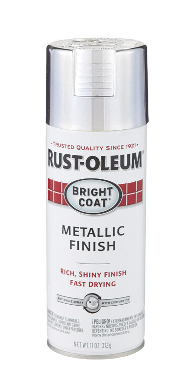 Rust-Oleum Stops Rust Aluminium High Gloss Bright Coat Metallic Spray 11 oz.