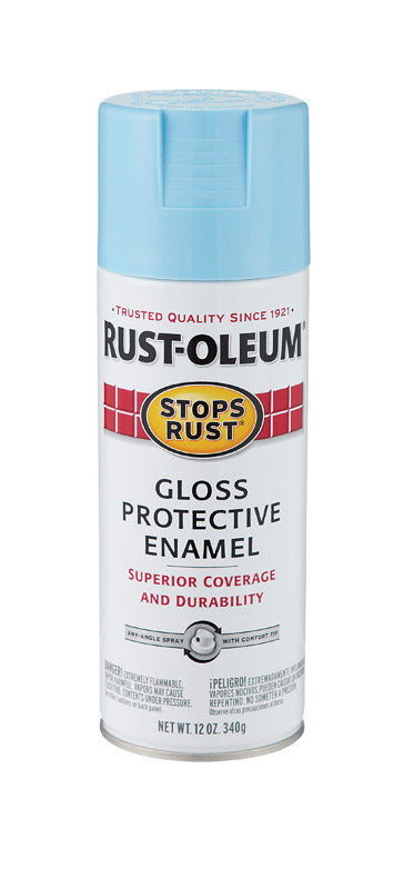 Rust-Oleum Stops Rust Harbor Blue Gloss Protective Enamel Spray 12 oz.