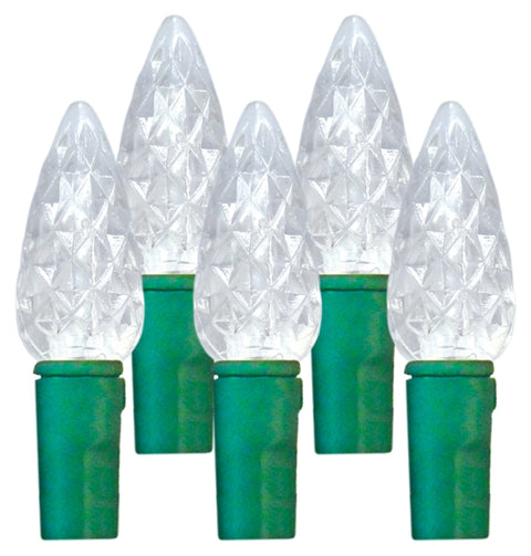 Hometown Holidays 2360-02/U17E115B Spool Light, 120 V, 14.4 W, 210-Lamp, C6 Lamp, Pure White Lamp
