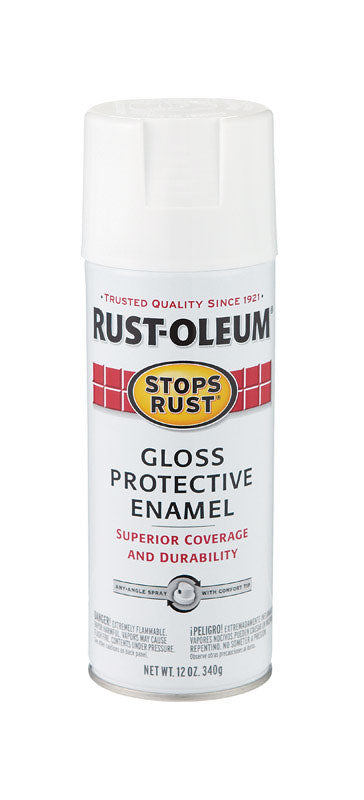 Rust-Oleum Stops Rust White Gloss Protective Enamel Spray 12 oz.