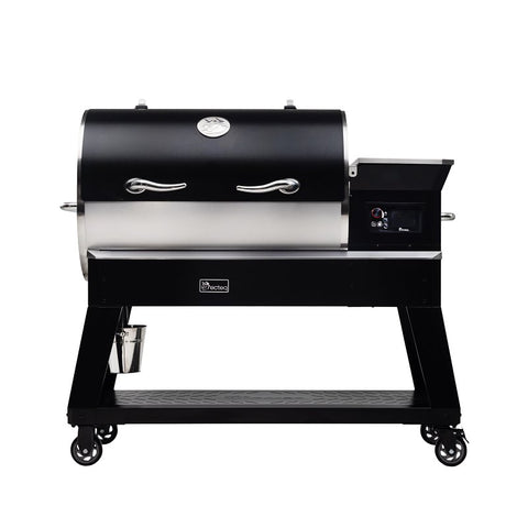 Recteq Backyard Beast 1200 Series RT-1200BB Wood Pellet Wi-Fi Grill, 100 sq-in Primary Cooking Surface, Black/Silver
