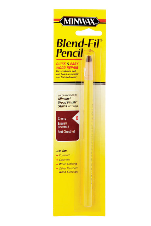 Minwax Blend-Fil No. 6 Cherry, Chestnut, English Chestnut, Red Walnut Wood Pencil 1 oz.