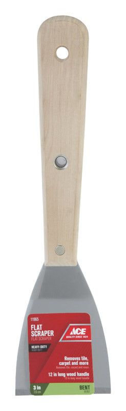 Ace 3 in. W Steel Bent Flat Scraper