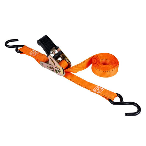Keeper 89513 Tie-Down, 1 in W, 13 ft L, Red, 400 lb Working Load, S-Hook End