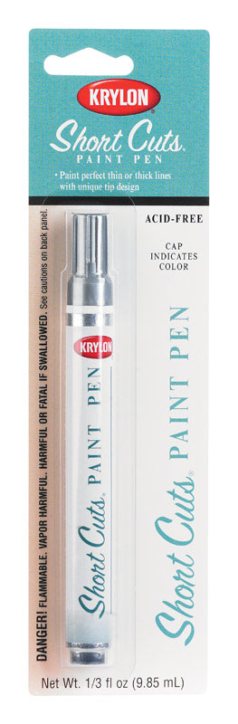 Krylon Gloss Short Cuts Paint Pen Chrome 1/3 oz.