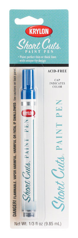 Krylon Gloss Short Cuts Paint Pen Ocean Blue 1/3 oz.