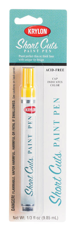 Krylon Gloss Short Cuts Paint Pen Sun Yellow 1/3 oz.