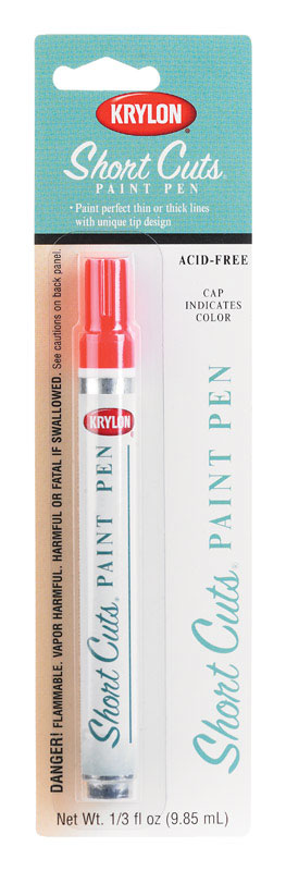 Krylon Gloss Short Cuts Paint Pen Glow Orange 1/3 oz.