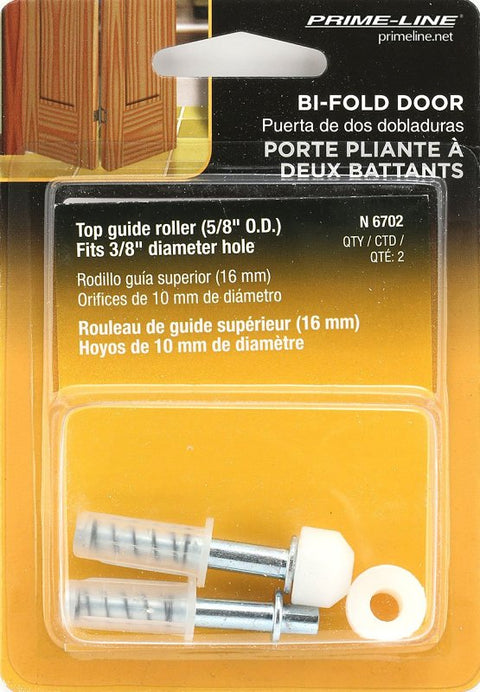 Prime-Line N 6702 Door Pivot and Guide, Nylon/Steel, Top