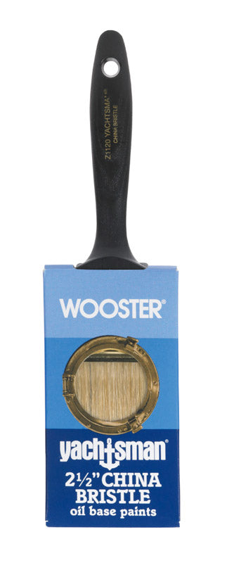 Wooster Yachtsman 2-1/2 in. W Flat White China Bristle Paint Brush