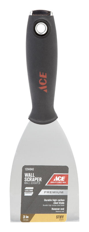 Ace 3 in. W Carbon Steel Stiff Wall Scraper