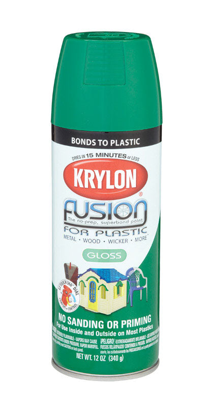 Krylon Spring Grass Gloss Fusion Spray Paint 12 oz.