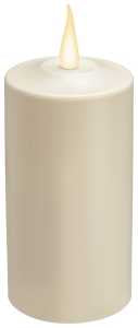 Xodus Innovations FPC1586 Candle, Clear Candle, D Alkaline Battery, LED Bulb, Pack of 3