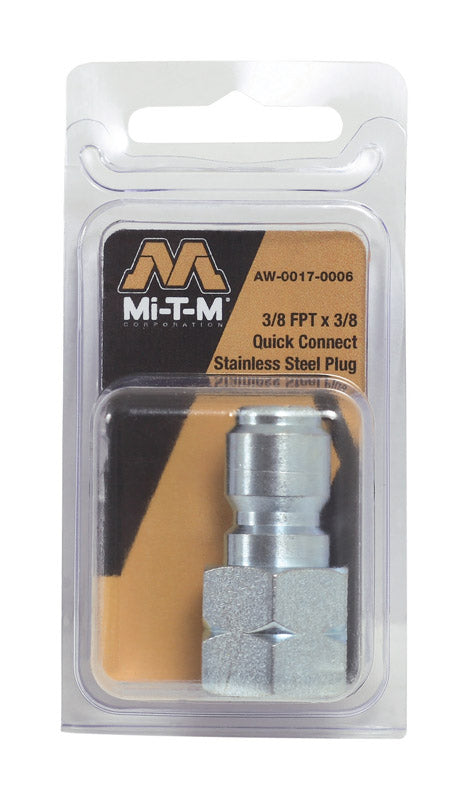 MI-T-M Pressure Washer Hose Plug 3/8 in. Quick Connect 3/8 in. x 3/8 in. CW3004, JP2700, WP2400