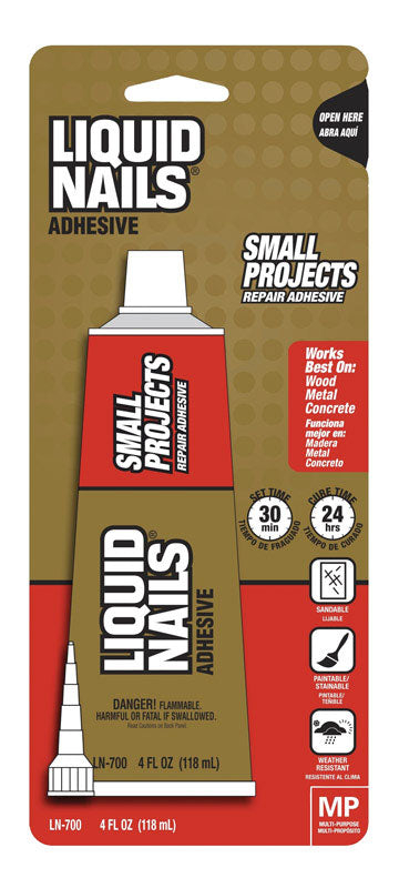 Liquid Nails Small Projects Repair Adhesive 4 oz.