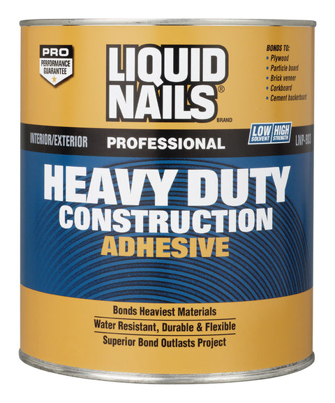 Liquid Nails Heavy Duty Construction Adhesive 1 qt.