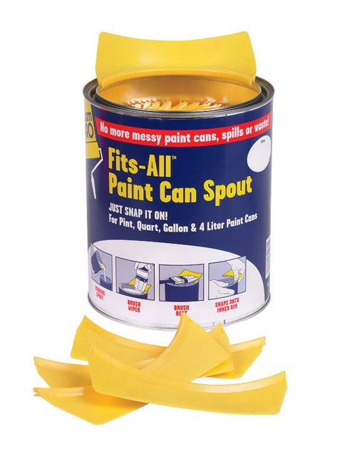 FoamPRO Plastic Paint Can Spout Yellow