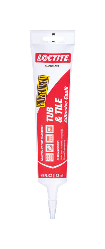 Loctite Acrylic Tub and Tile Adhesive Caulk Clear 5.5 oz.