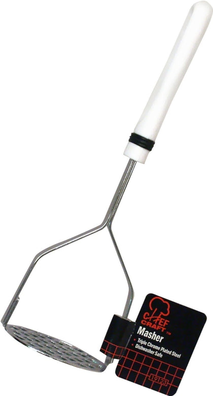 Chef Craft 12923 Potato Masher, Stainless Steel Head, Black Handle ...