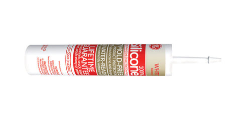 GE 100% Silicone II Sealant White 10.1 oz.