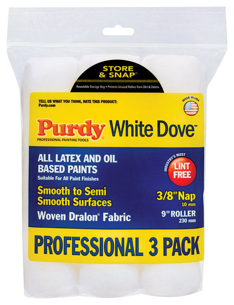 Purdy Woven Paint Roller Cover 3/8 in. L x 9 in. W 3 pk