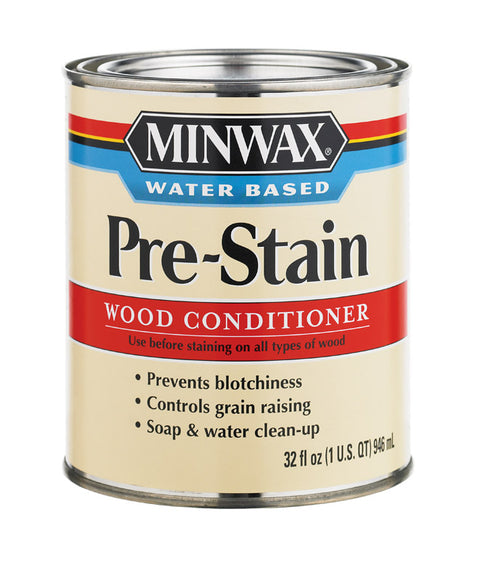 Minwax Water-Based Pre-Stain Wood Conditioner Clear 1 qt.