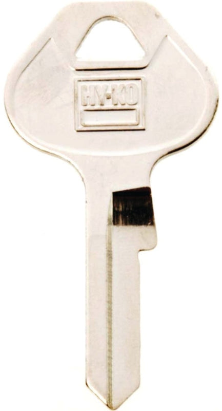 Hy-Ko 11010M19 Key Blank, Brass, Nickel, For: Master Locks and Padlocks, Pack of 10
