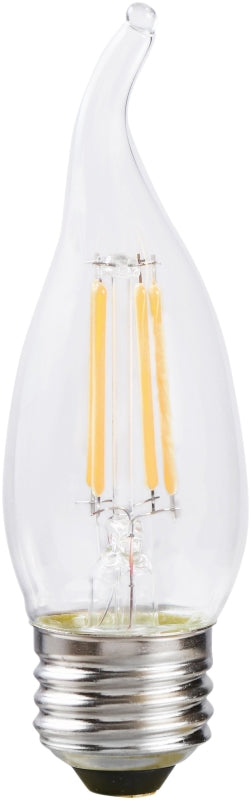 Sylvania 40758 Natural LED Bulb, 120 V, 500 Lumens, 5.5 W, B10 Bent Tip Lamp, 60 W Equivalent, E26 Lamp Base, Clear