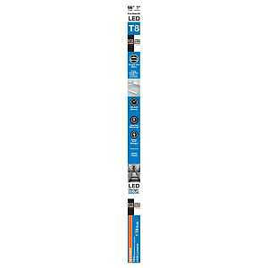 Sylvania 41097 LED Bulb, Linear, Type AB Universal, T8 Lamp, FA8 Single-Pin Lamp Base, Frosted, Daylight