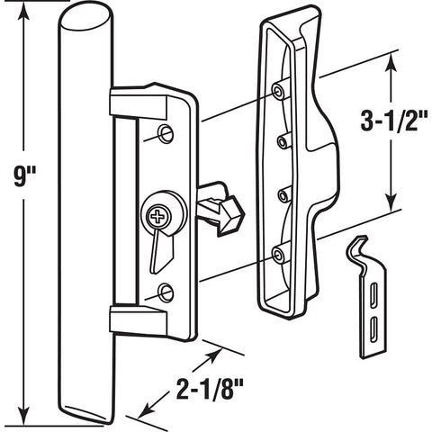 Prime-Line C 1095 Handleset, Wood