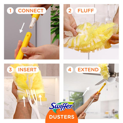 Swiffer 360 Heavy Duty Dusters Microfiber 360 Duster Kit 3 pk