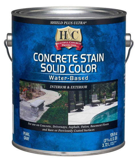 H&C Latex Shield Plus Ultra Concrete Latex Stain Low VOC Deep Base Tintable 1 gal.
