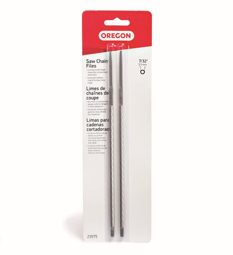 Oregon 23575 Chainsaw File, Double Cut, 7/32 in Dia Dimensions, Round, Steel, 2/PK