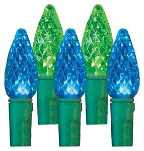 Hometown Holidays 2360-45/U17E115D Light Spool, 14.4 (0.12 amps) W, 210-Lamp, LED Lamp, Blue/Green Lamp