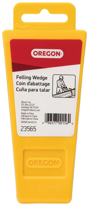 Oregon 23565 Felling Wedge, 5-1/2 in L, Plastic, Yellow